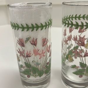 Portmeirion SET OF 3 16 oz drinking glasses highball -